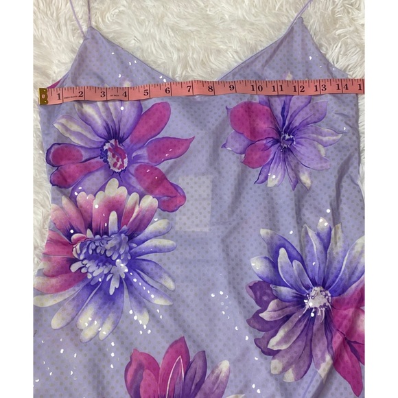 2B Clothing Slip floral dress NWT side slit - Picture 5 of 11